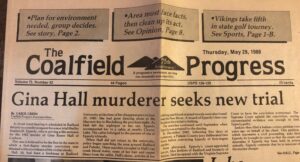 News article, “Gina Hall murderer seeks new trial”