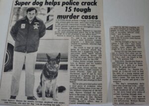 Article, “Super dog helps police crack 15 tough murder cases”